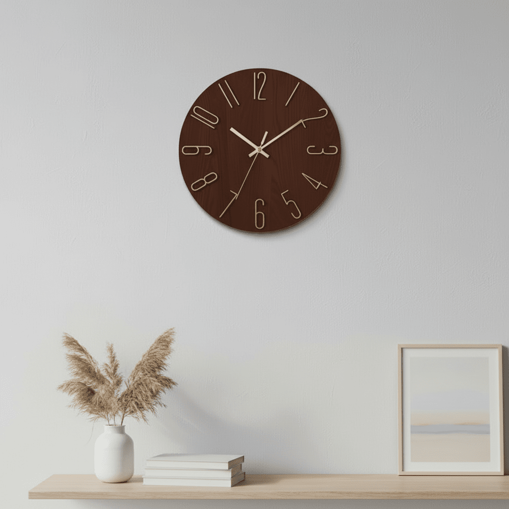 CASAORA – Modern Minimalist Wall Clock with Silent Movement