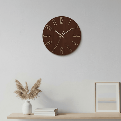 CASAORA – Modern Minimalist Wall Clock with Silent Movement
