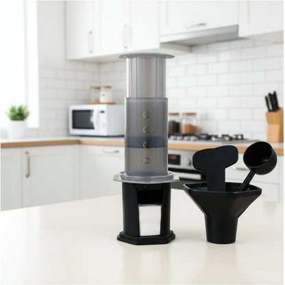CHEFBUZZ – Portable French Press Coffee Maker with Durable Reusable Filter
