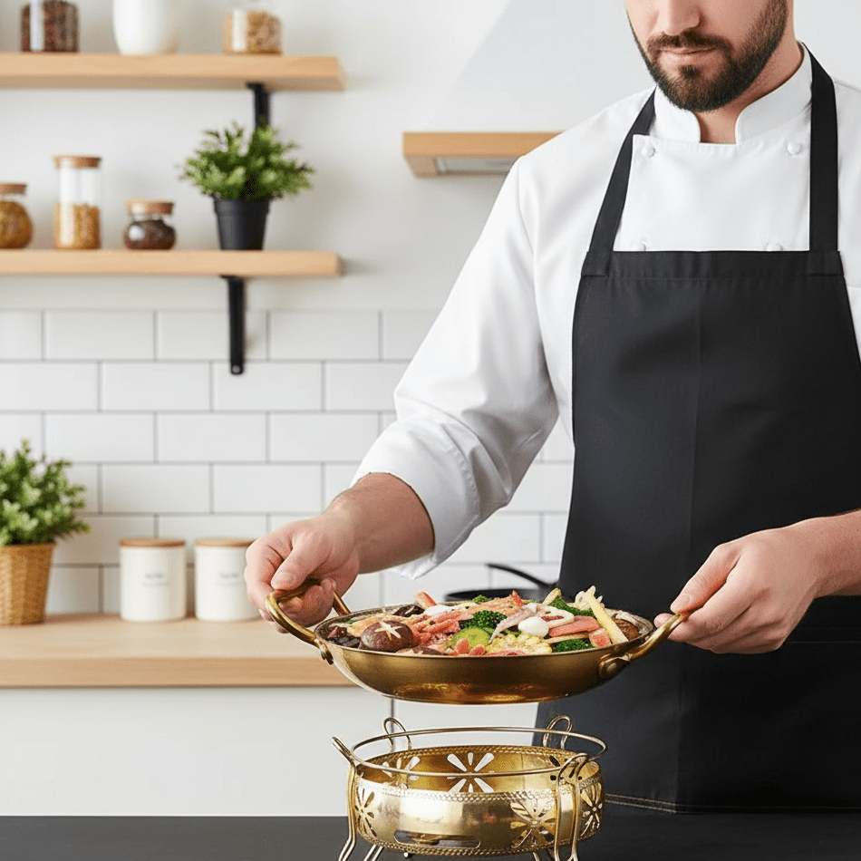 CHEFSTEEL – Hammered Stainless Steel Pot for Sauces, Pans & Versatile Cooking
