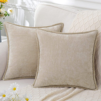 CHENILUX – Elegant Chenille Throw Pillow for Soft Decorative Comfort