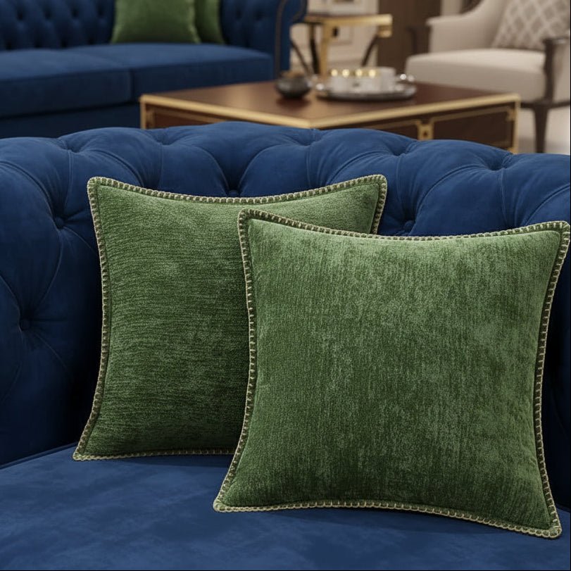 CHENILUX – Elegant Chenille Throw Pillow for Soft Decorative Comfort