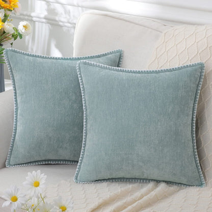 CHENILUX – Elegant Chenille Throw Pillow for Soft Decorative Comfort