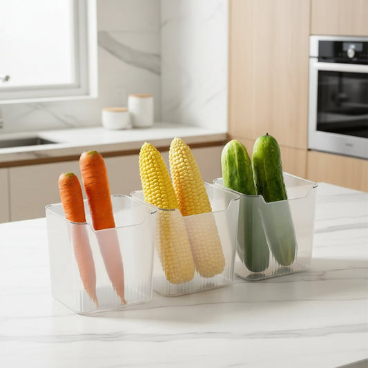 CHILLKEEP – Transparent Refrigerator Boxes for Tidy Door & Shelf Storage