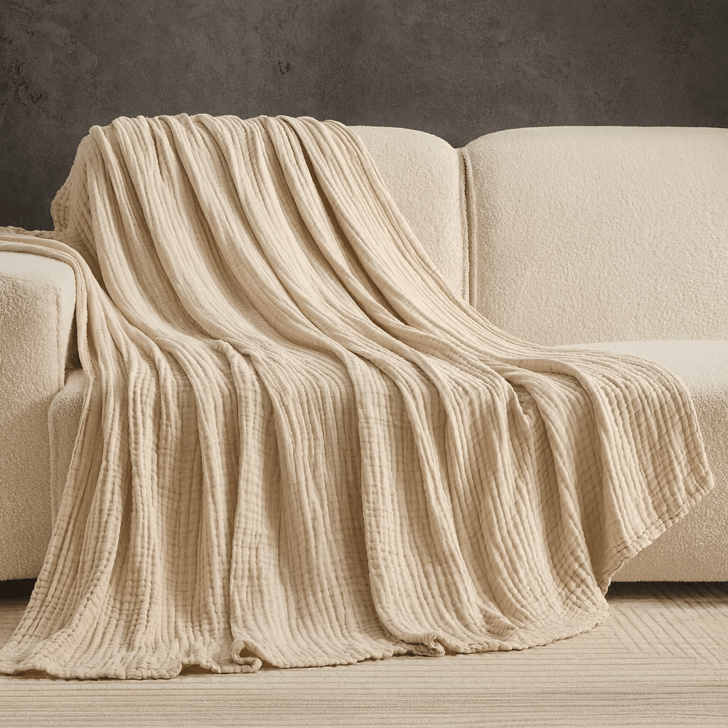 CHILLNÉ – Cooling Cotton Blanket Designed for Breathable Night Comfort