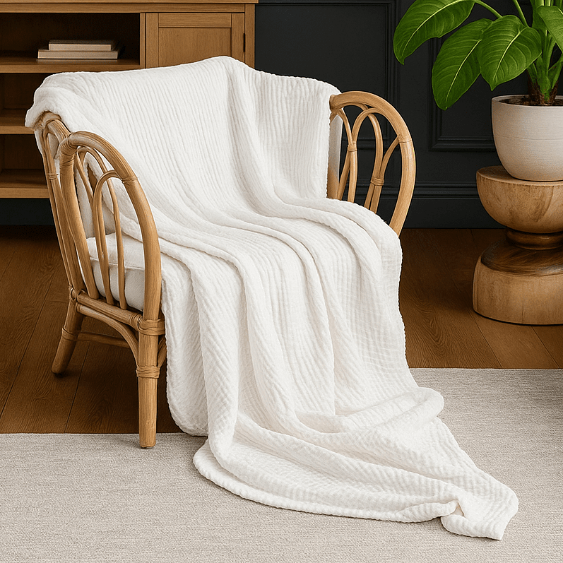 CHILLNÉ – Cooling Cotton Blanket Designed for Breathable Night Comfort