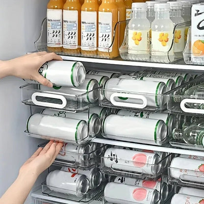 CHILLTIER – 2-Tier Rolling Can Dispenser for Organized Refrigerators