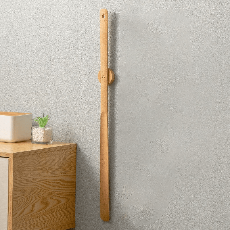 CLASSIHORN – Long Handle Wooden Shoehorn for Effortless Shoe Wearing