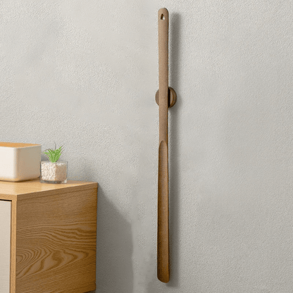 CLASSIHORN – Long Handle Wooden Shoehorn for Effortless Shoe Wearing