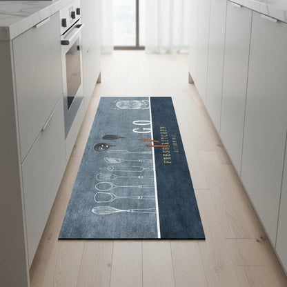 CLEANLY SOFTSTEP – Non-Slip Crystal Velvet Kitchen Mat for Elegant Home Comfort