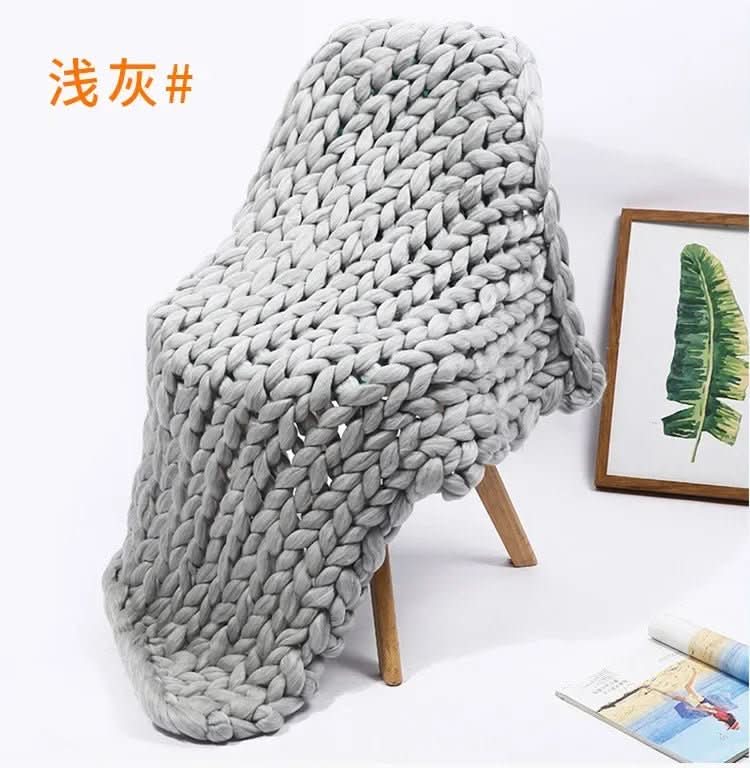 ComfaKnit – Handmade Minky Chunky Blanket for Ultimate Comfort