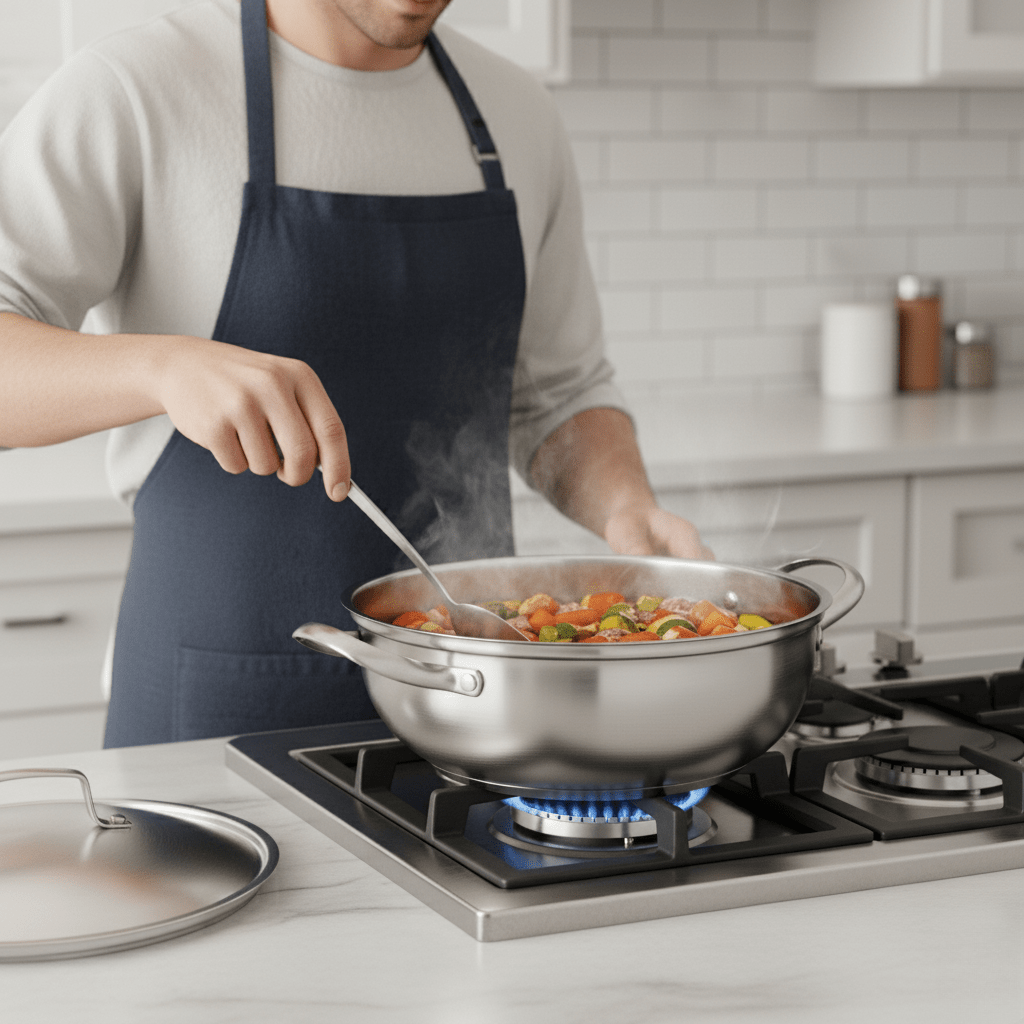 CookSphere – Premium 26 cm Stainless Pot for All Heat Sources
