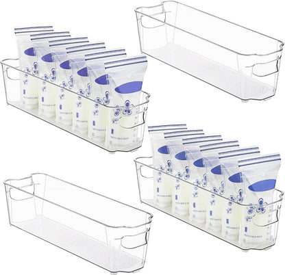 COOLORGANIZE – Transparent Refrigerator Storage Bins for Clutter-Free Kitchen