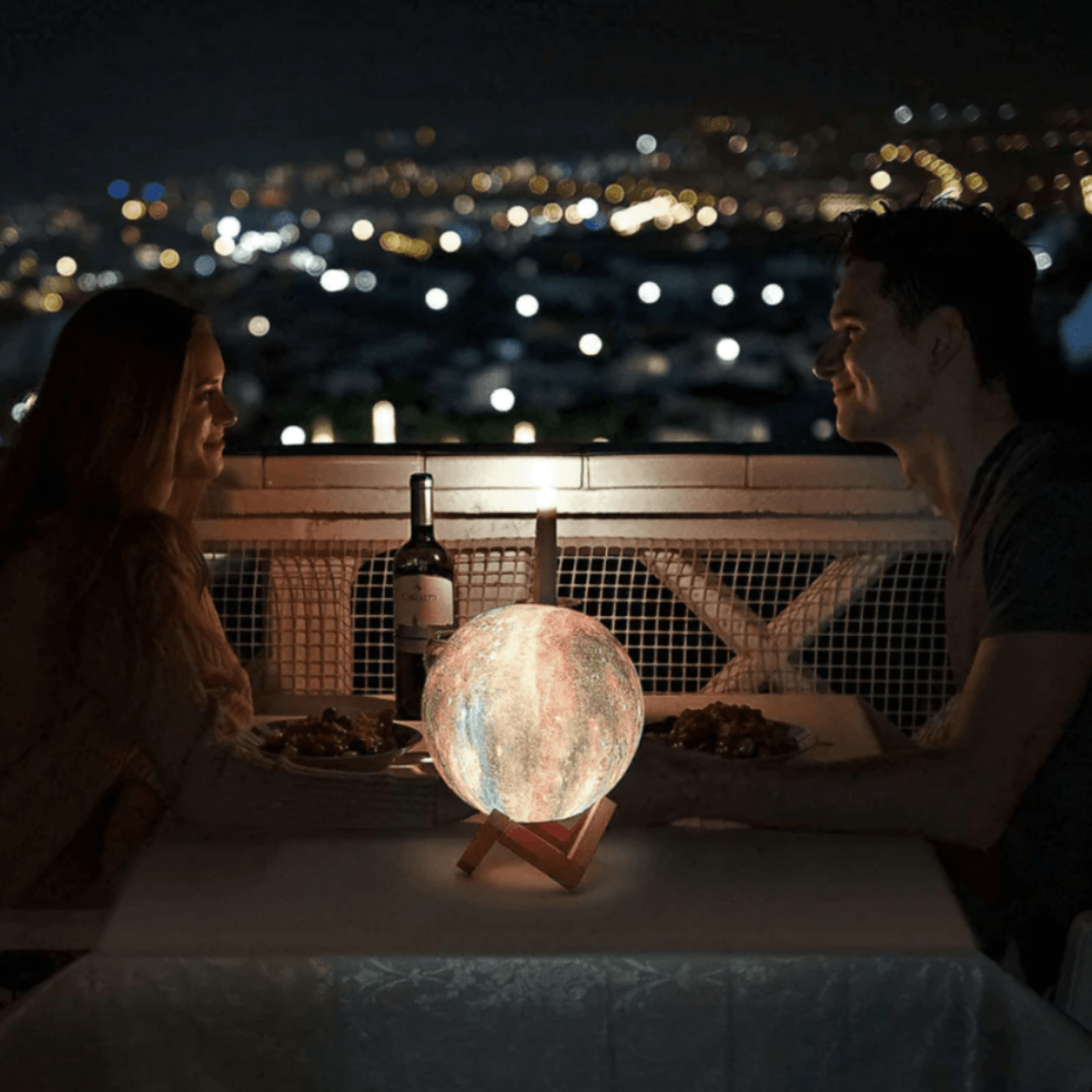 CosmoShine – Multicolor Moon Night Light with Remote Control