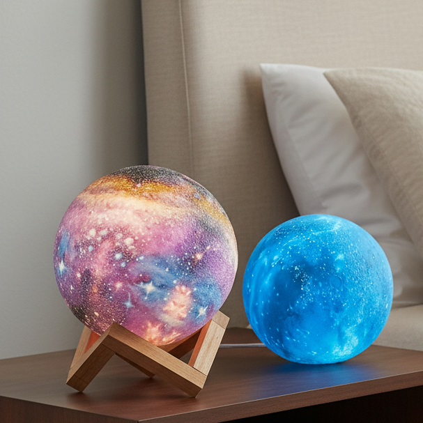 CosmoShine – Multicolor Moon Night Light with Remote Control
