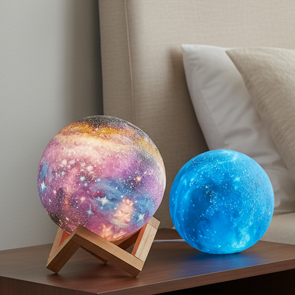 CosmoShine – Multicolor Moon Night Light with Remote Control