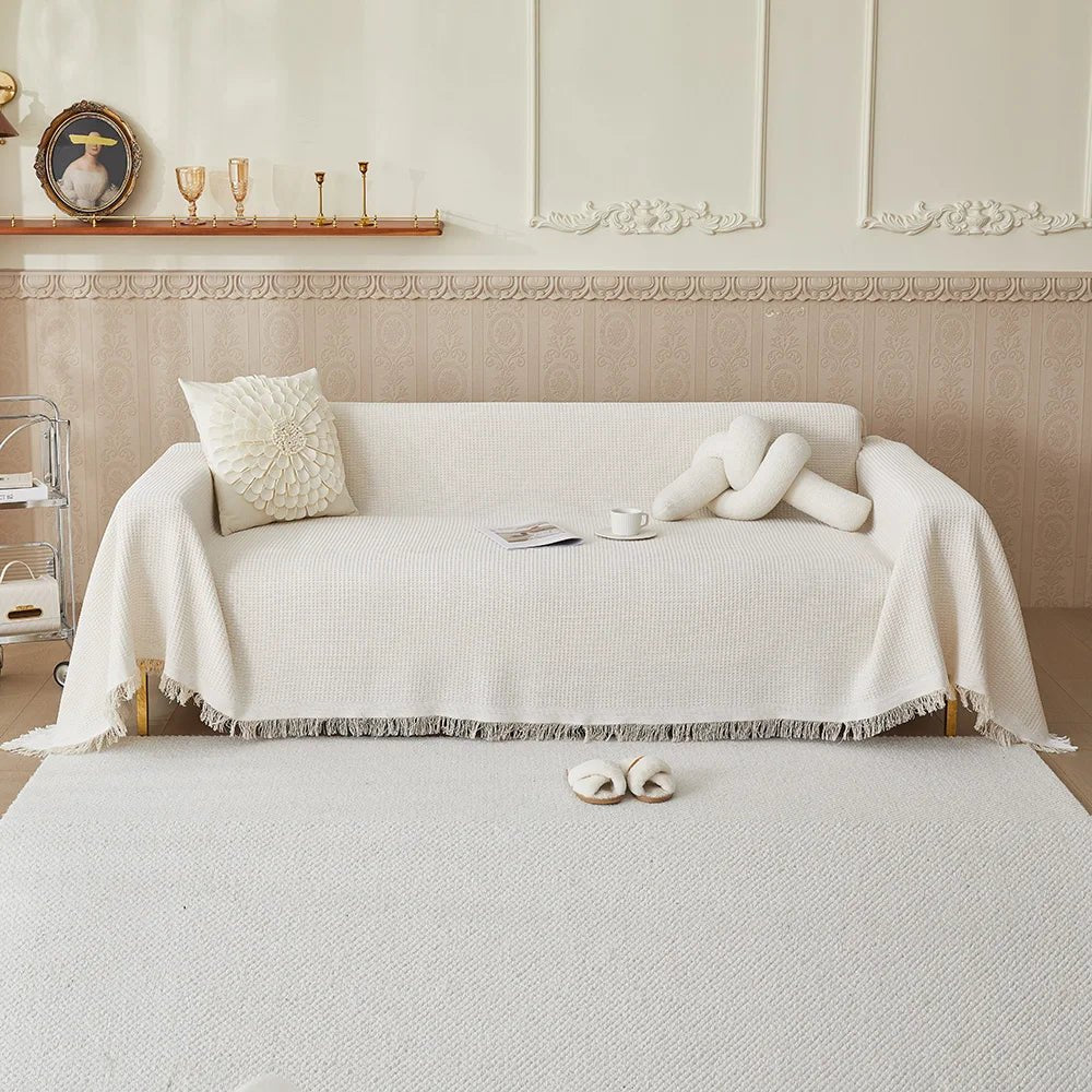 COTTONLY – Breathable Cotton Sofa Slipcover for Everyday Couch Protection