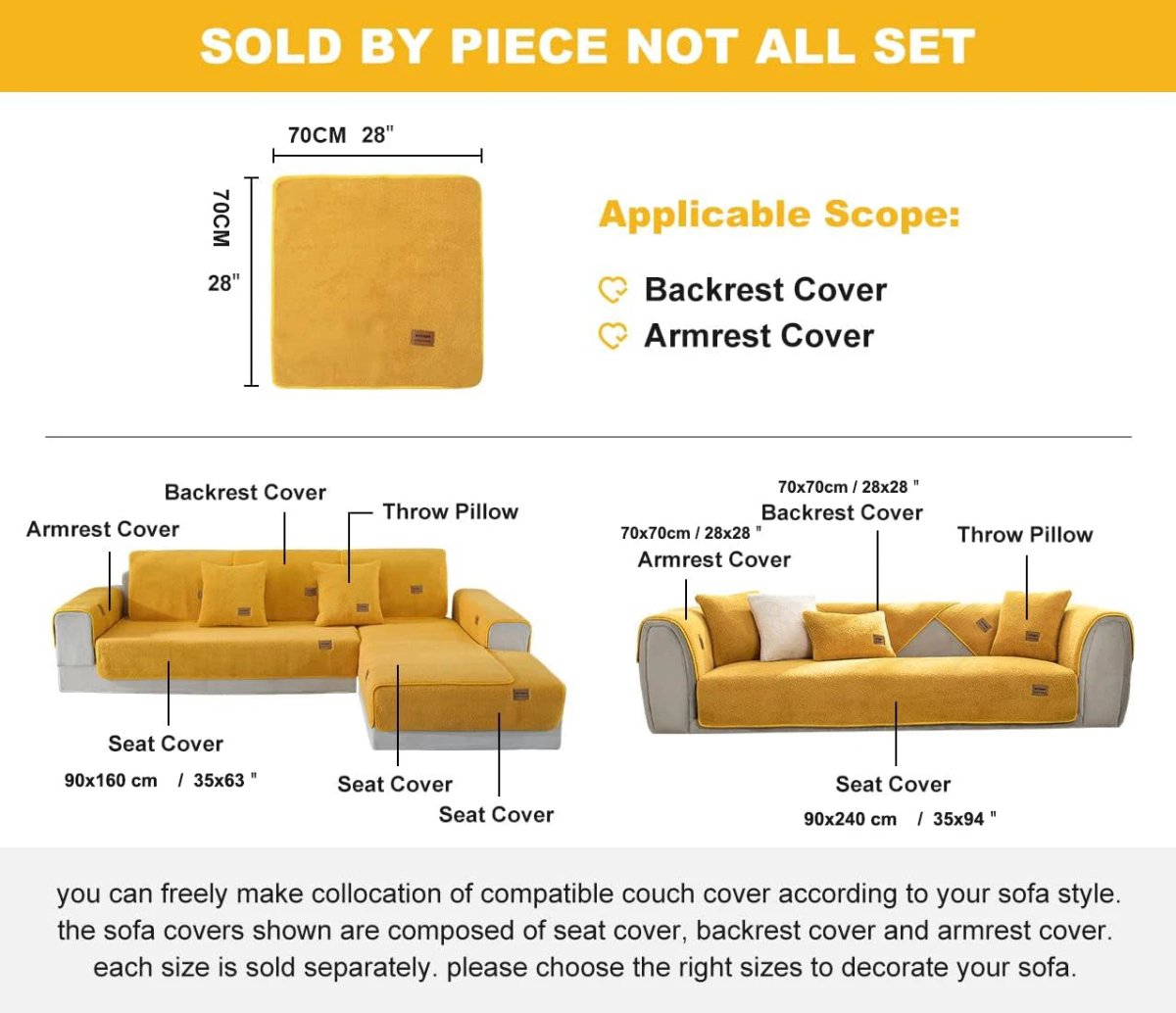 COZYSHEAR – plush lamb wool sofa cover for warmth & protection