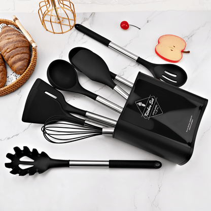 MEALMAKER SET – 12-Piece Silicone Kitchen Utensil Collection for Non-Stick Cooking