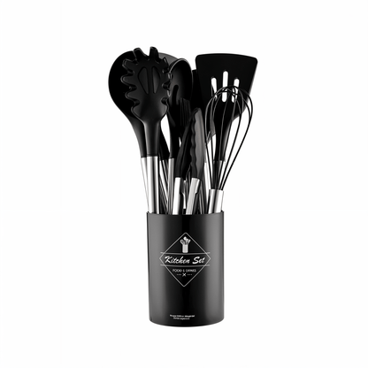MEALMAKER SET – 12-Piece Silicone Kitchen Utensil Collection for Non-Stick Cooking