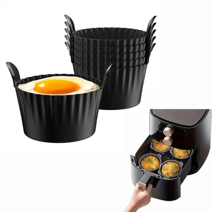 CUPBAKE – Premium Silicone Egg Cups, Non-Stick & Reusable, Set of 6