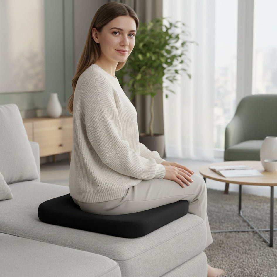 CUSHIVO – Ergonomic Non-Slip Seat Cushion for Car & Office Comfort