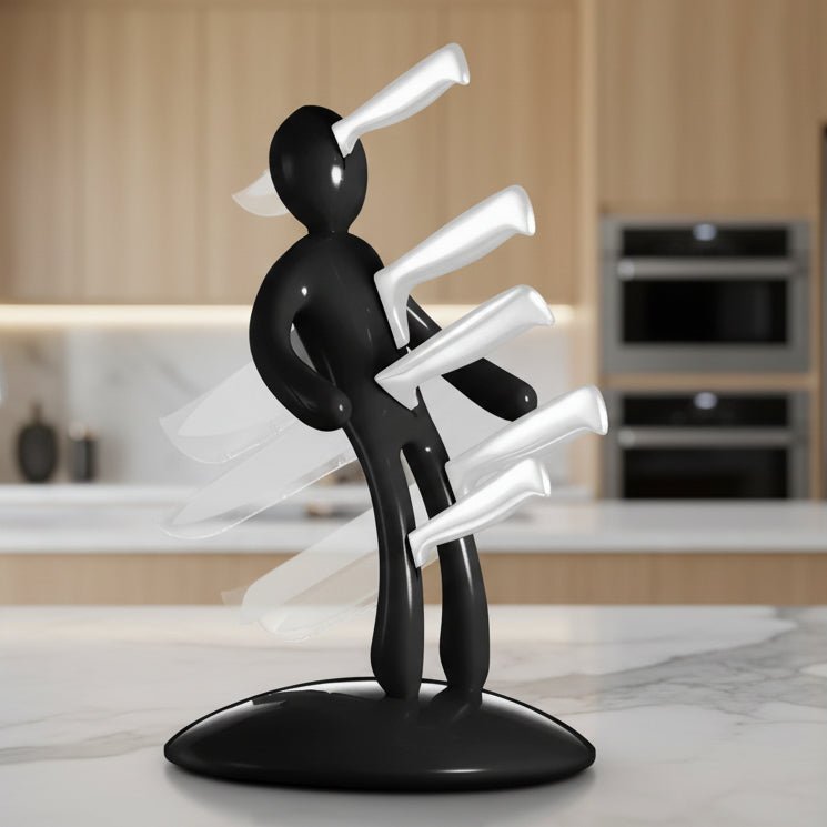 CUTMANE – Sculptural Human-Shaped Knife Organizer with Eco-Friendly Design