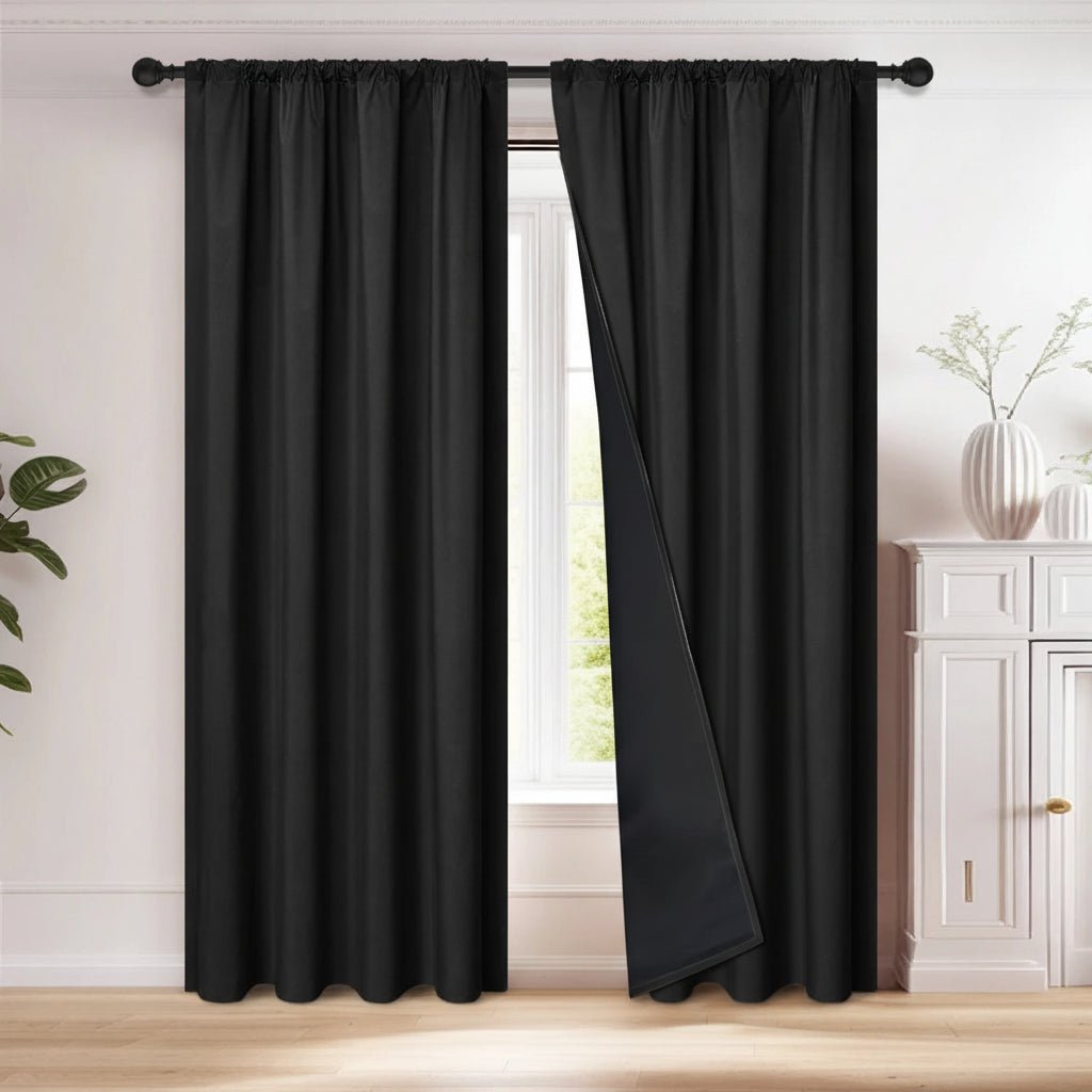 DARKHAVEN – Premium Blackout Curtain Panel, Light Blocking Drapes for Living Room & Bedroom