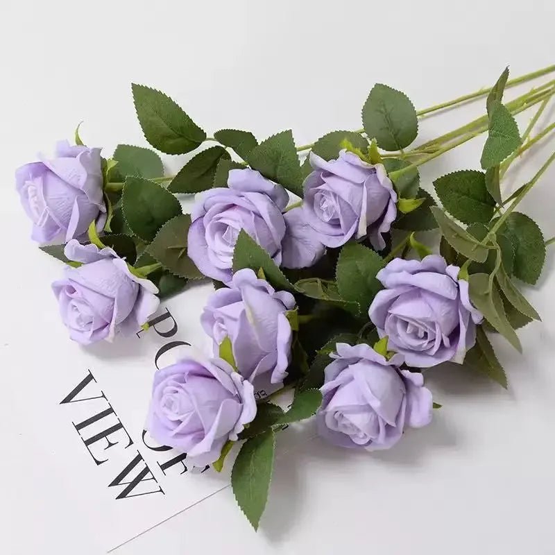 DECOVEL – Velvet Artificial Roses for Valentine's Day and Decorative Interior Arrangements