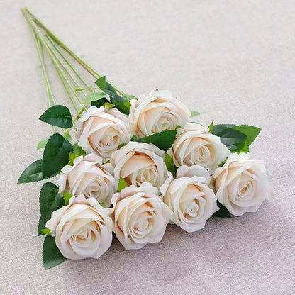 DECOVEL – Velvet Artificial Roses for Valentine's Day and Decorative Interior Arrangements