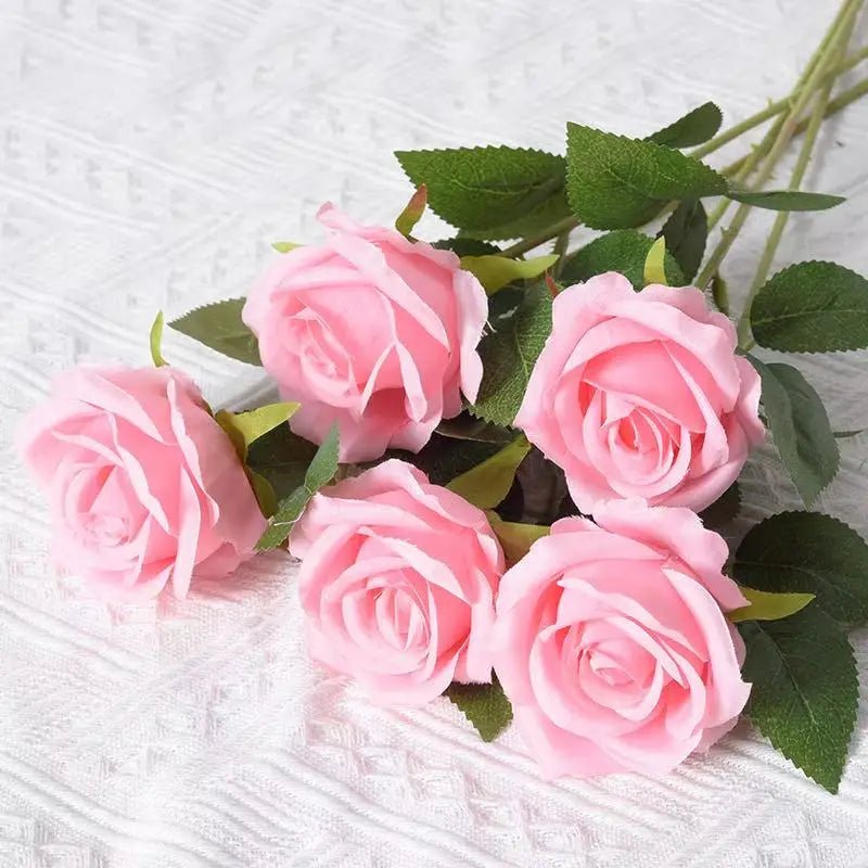 DECOVEL – Velvet Artificial Roses for Valentine's Day and Decorative Interior Arrangements