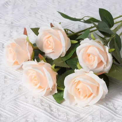 DECOVEL – Velvet Artificial Roses for Valentine's Day and Decorative Interior Arrangements