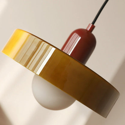 LumyHome | Bauhaus Hängeleuchte aus farbigem Glas