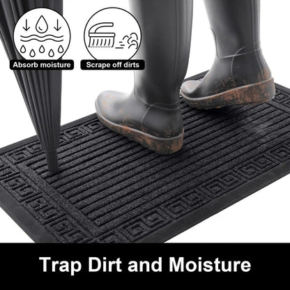 DIRTBLOCK – Rubber Anti-Slip Door Mat Designed for Powerful Dirt Trapping
