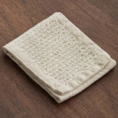 EARTHCHA – Handmade Cotton Linen Dishcloth for Japanese Tea Rituals