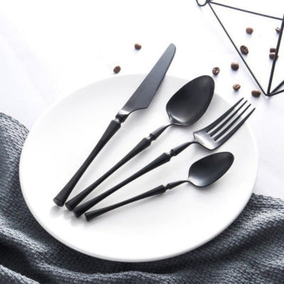 EATURA – Elegant Stainless Steel Cutlery Set, 24 Pieces for Everyday Dining