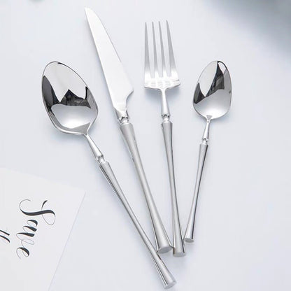 EATURA – Elegant Stainless Steel Cutlery Set, 24 Pieces for Everyday Dining