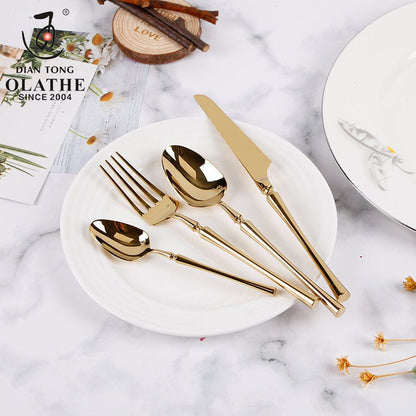 EATURA – Elegant Stainless Steel Cutlery Set, 24 Pieces for Everyday Dining