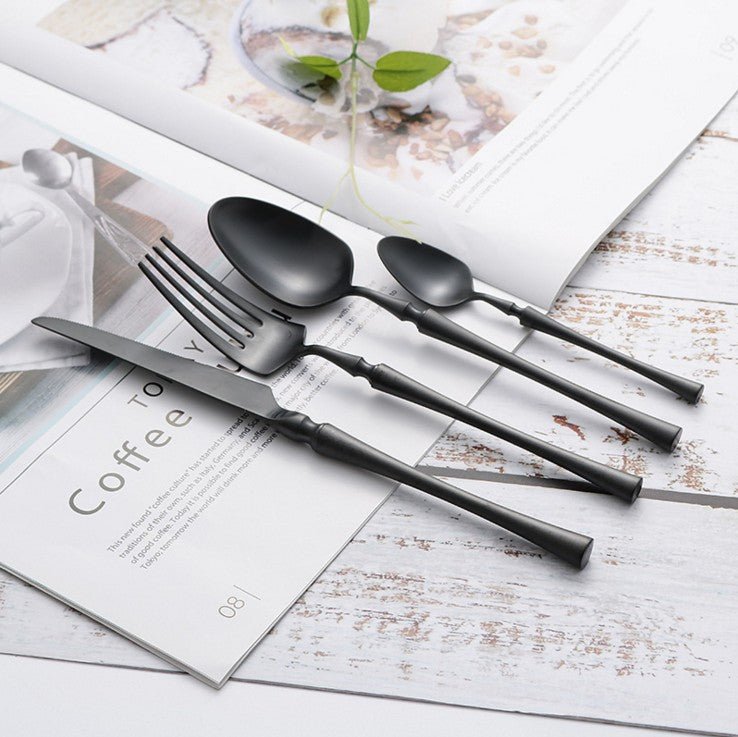 EATURA – Elegant Stainless Steel Cutlery Set, 24 Pieces for Everyday Dining