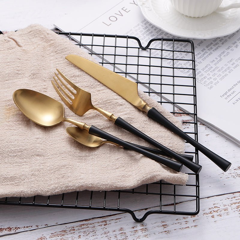 EATURA – Elegant Stainless Steel Cutlery Set, 24 Pieces for Everyday Dining