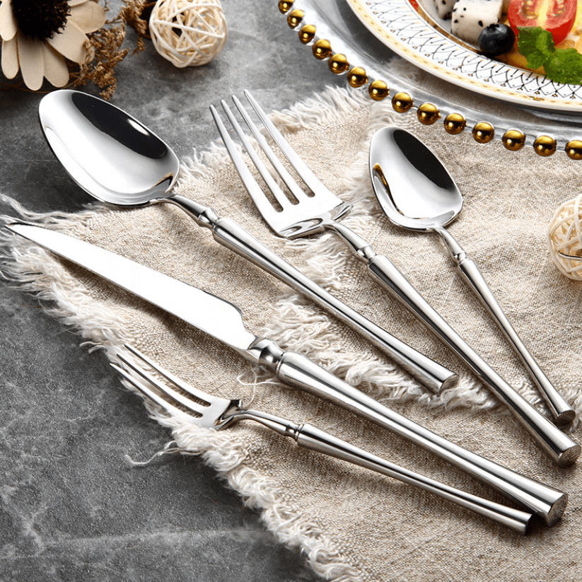 EATURA – Elegant Stainless Steel Cutlery Set, 24 Pieces for Everyday Dining