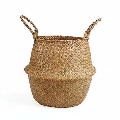 ECOCRAFT – Handmade Bamboo Wicker Basket Foldable Storage and Planter