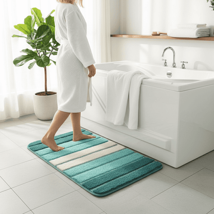 ECOFLOOR – Non-Slip Organic Bath Mat for Luxurious Bathroom Comfort