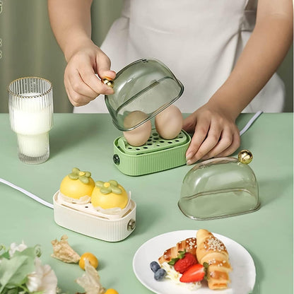 EGGFLAIR – Electric Egg Boiler & Poacher with 3 Cooking Settings for Easy Breakfast Prep