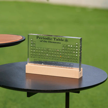 ELEMENTBRIGHT – Illuminated Periodic Table of Elements with 83 Real Chemical Elements