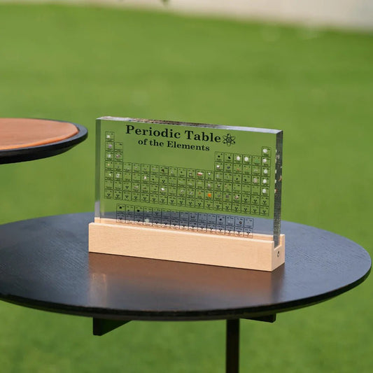 ELEMENTBRIGHT – Illuminated Periodic Table of Elements with 83 Real Chemical Elements