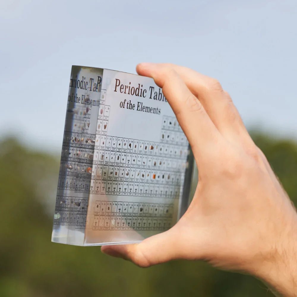 ELEMENTBRIGHT – Illuminated Periodic Table of Elements with 83 Real Chemical Elements
