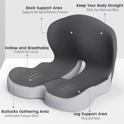 BODYFORM PAD – Ergonomic Memory Foam Seat Cushion for Everyday Comfort