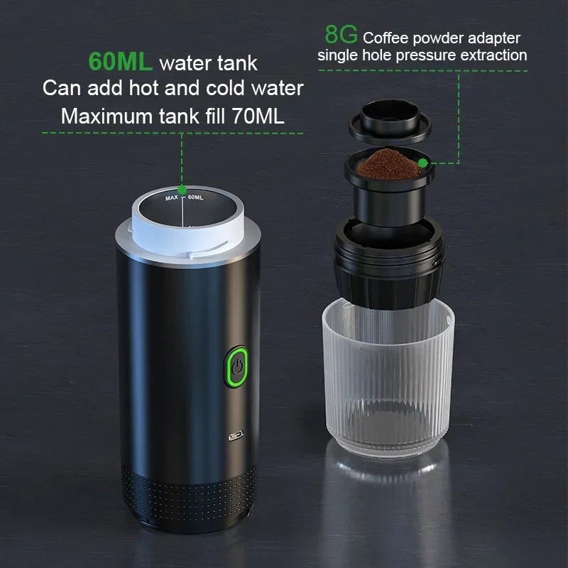 ESPRESSOCRAFT – Premium Portable 3-in-1 Espresso Maker with High-Pressure Brewing