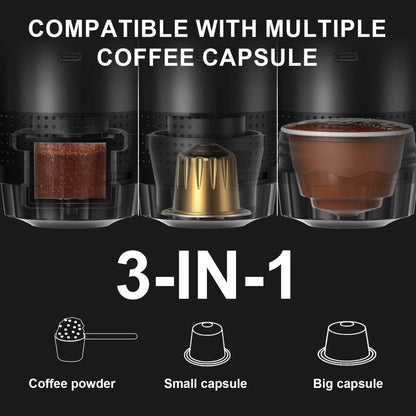 ESPRESSOCRAFT – Premium Portable 3-in-1 Espresso Maker with High-Pressure Brewing